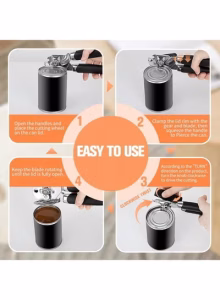Can Opener Manual, No-Trouble-Lid-Lift, Handheld Can Opener Smooth Edge with Sharp Blade - Image 6
