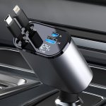 Retractable Car Charger, 4 in 1 Fast Car Phone Charger - Image 4