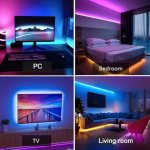 TV LED Backlights 4.5M, LED Strip Lights with Bluetooth APP Control for 65-75 inch TV, - Image 4