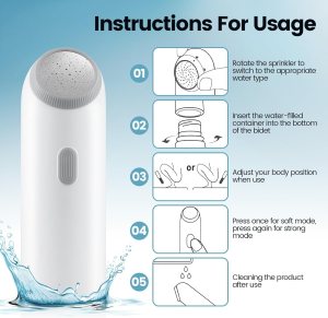 Travel Shattaf | Portable Electric Bidet Sprayer with Bottle - Image 7