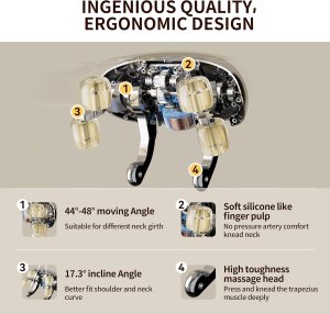 Back Shoulder and Neck Massager for Pain Relief Deep Tissue - Image 6