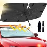 Car windshield sun shade umbrella