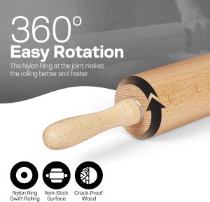 Wooden Rolling Pin for Baking - Image 7