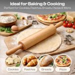 Wooden Rolling Pin for Baking - Image 6
