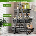 3-Layer Countertop Fruit Storage Basket, Vegetable Rack Bread Display Stand - Image 5