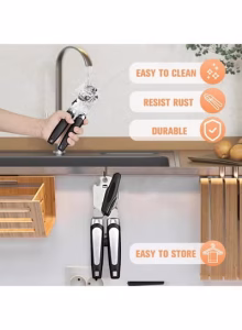 Can Opener Manual, No-Trouble-Lid-Lift, Handheld Can Opener Smooth Edge with Sharp Blade - Image 7