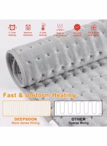 Electric Heat Pad for Back Pain and Cramps Relief - Image 8