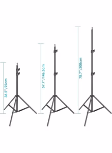 Photography Light Stand 6.6ft / 200 cm Adjustable Tripod Stand, Heavy Duty Aluminum Alloy - Image 10