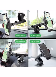 Mobile Holder For Car Long Arm, Phone Holder Car for Dashboard Windshield & Air Vent - Image 11